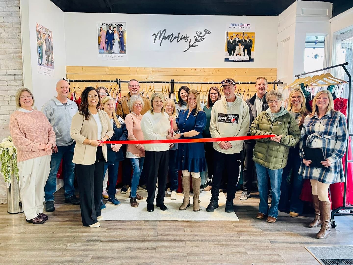 Ribbon cutting event